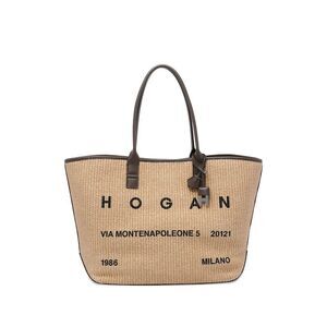 Hogan Women Hogan Address Medium Raffia Shopping Bag